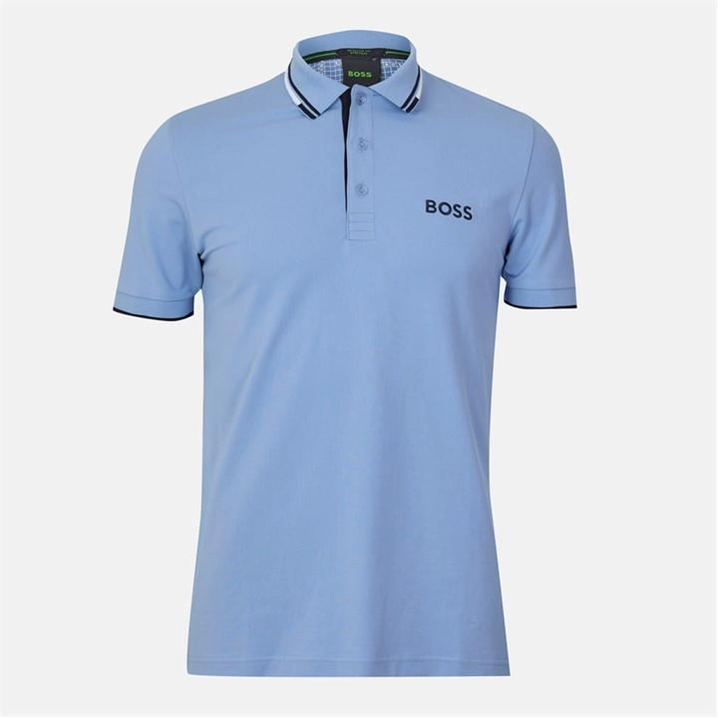 Hugo Boss Men's Short Sleeve Performance Polo Shirt - Blue